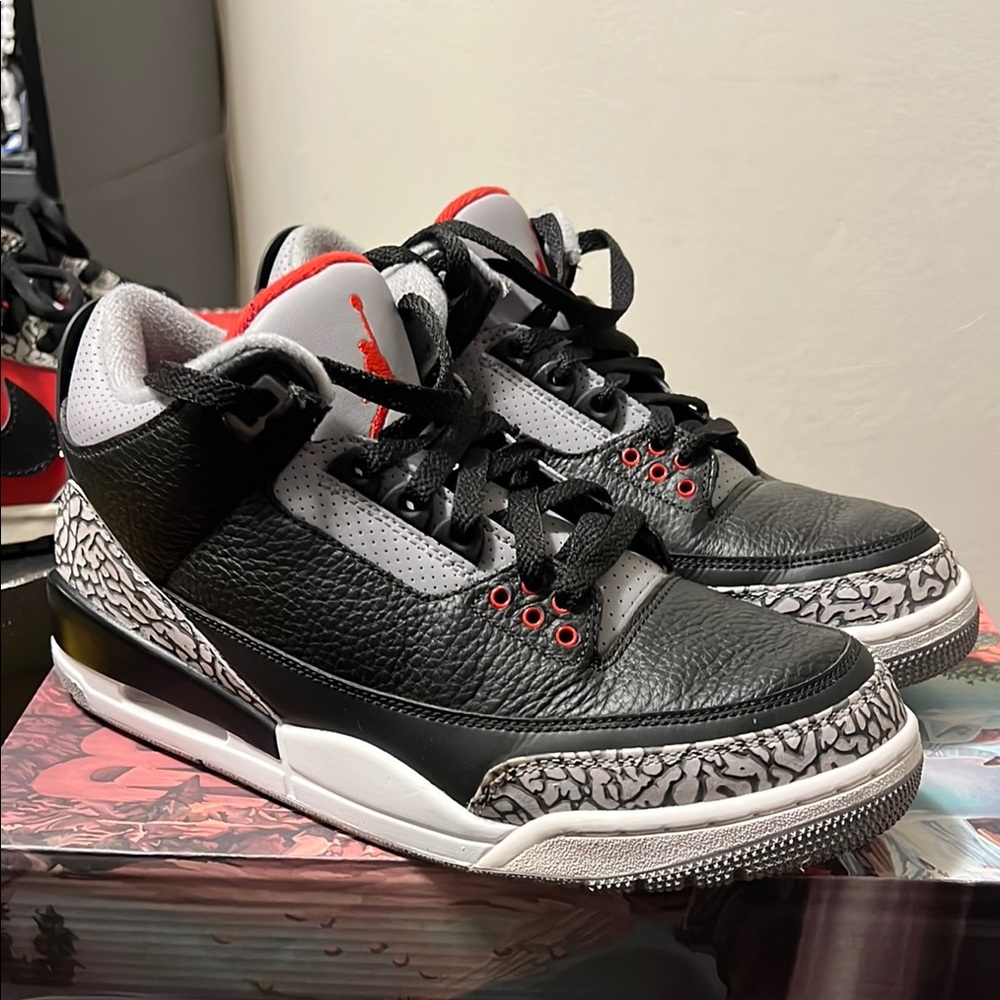 Air Jordan 3 Retro Black Cement Sneakers